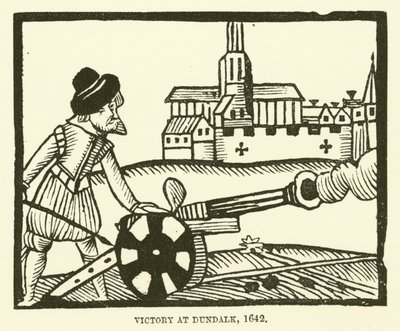 Overwinning bij Dundalk, 1642 door English School